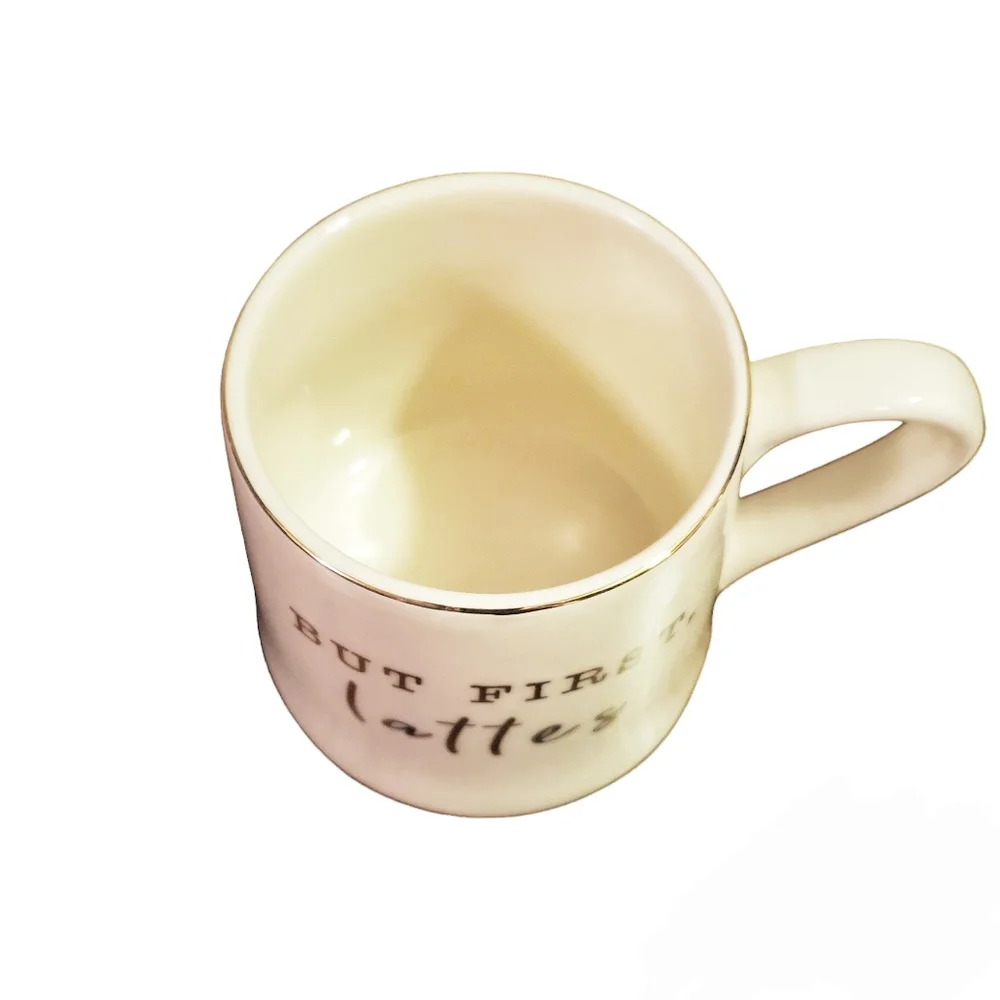 Coffee Cup Cream Print Mug